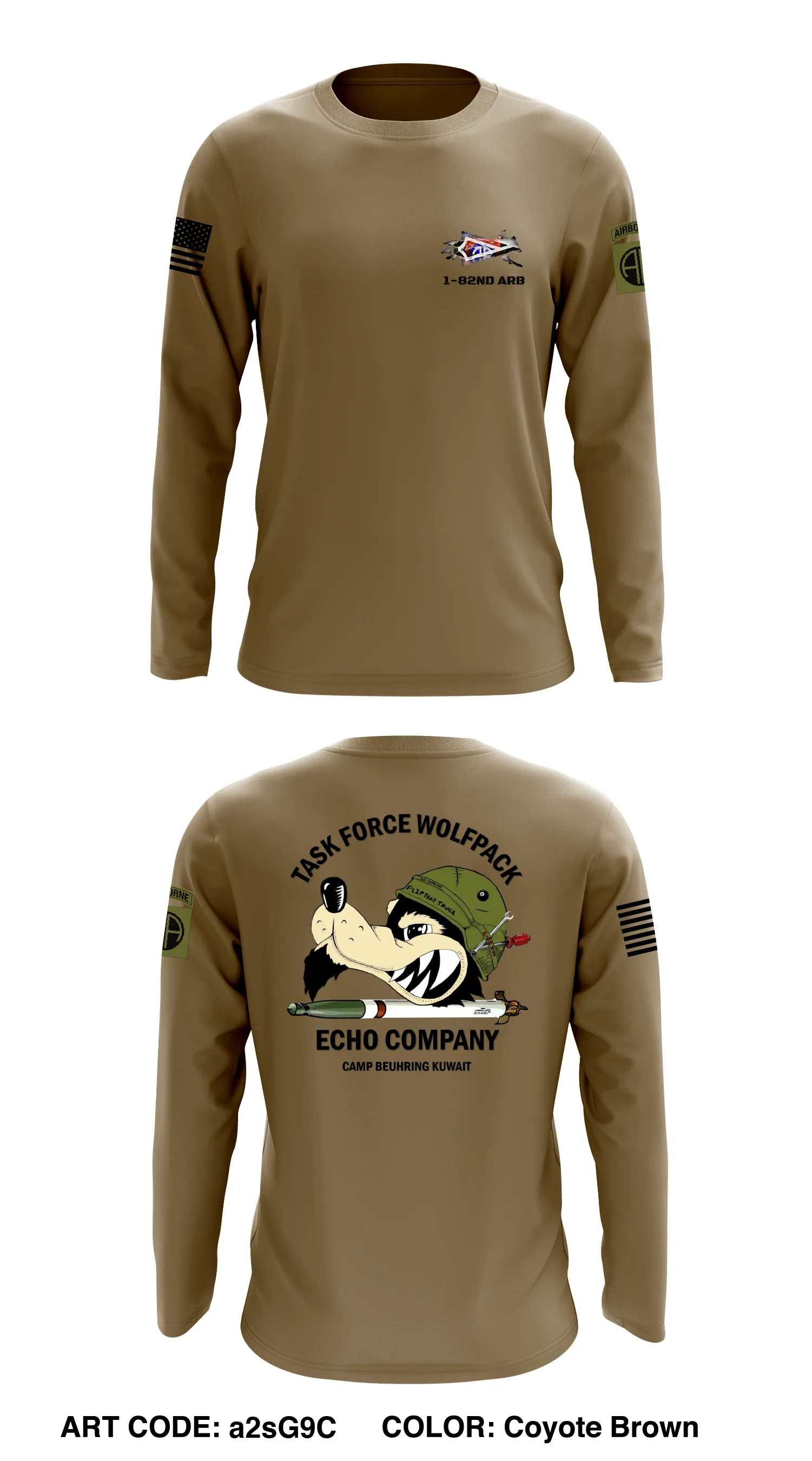 1-82nd ARB Store 1 Core Men's LS Performance Tee - a2sG9C