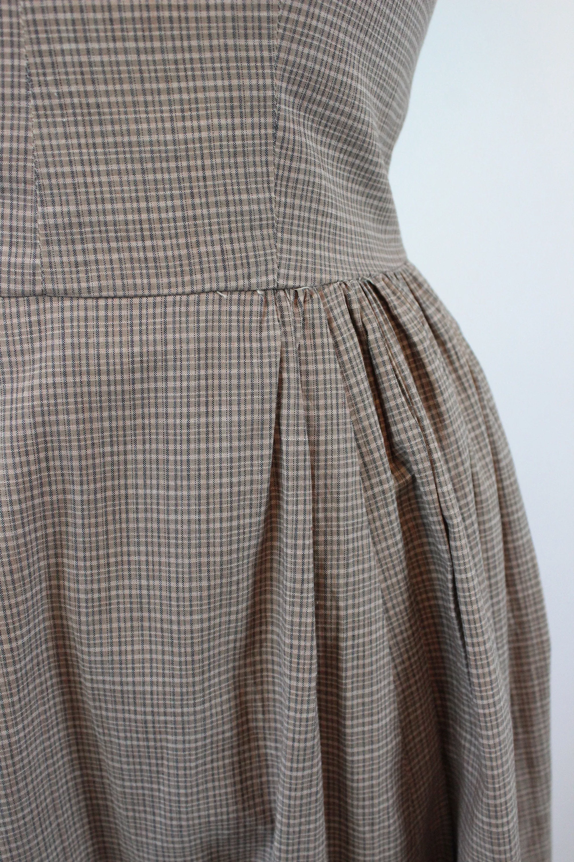 1940s rare LOUELLA BALLERINO dress cotton xs  | new spring