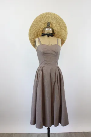 1940s rare LOUELLA BALLERINO dress cotton xs  | new spring