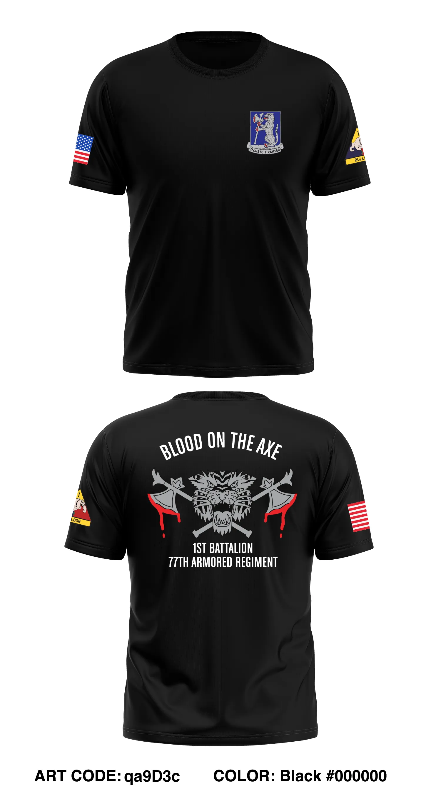 1st battalion, 77th armored regiment store 1 Core Men's SS Performance Tee - qa9D3c