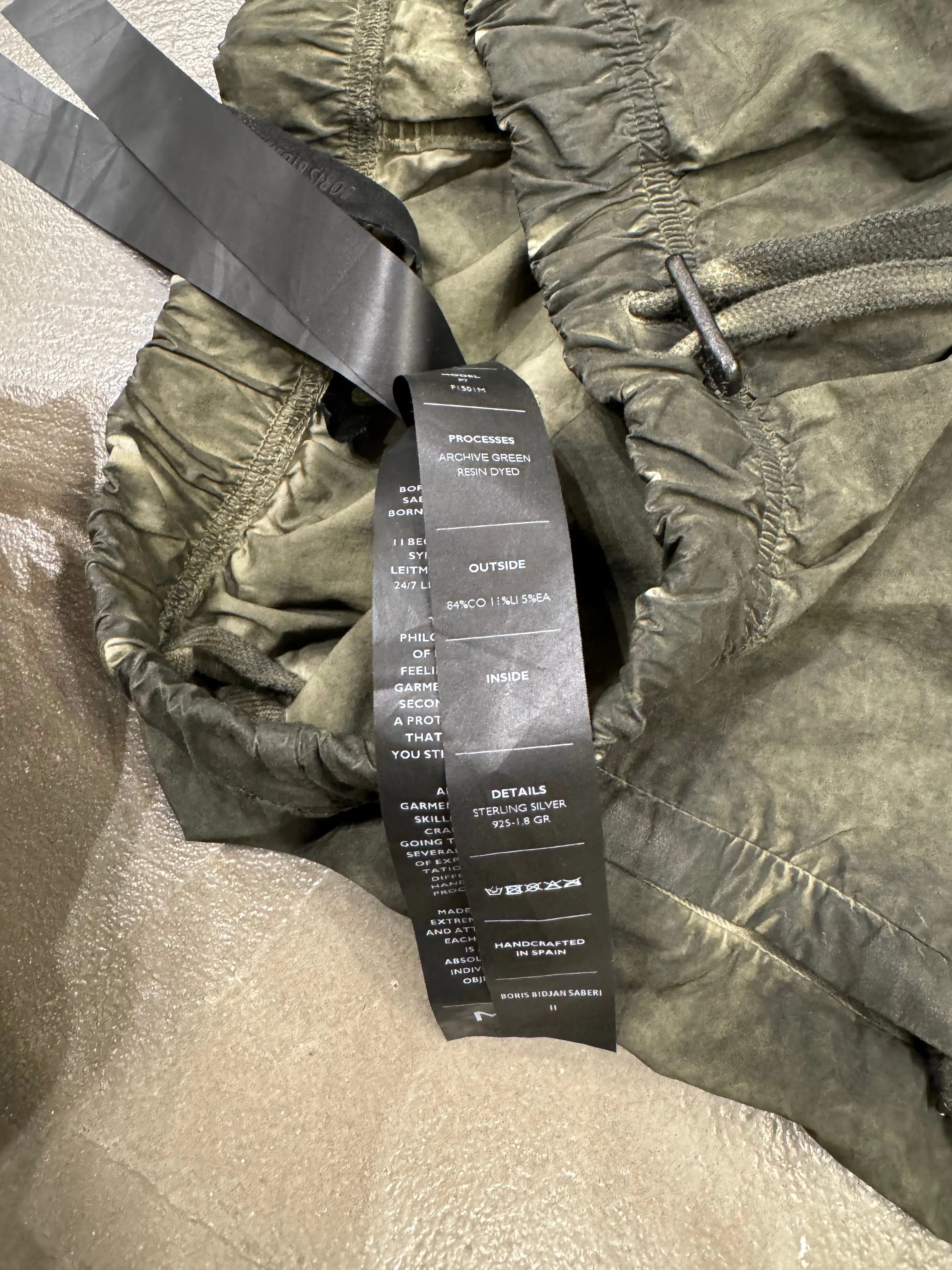 2010s Boris Bidjan Saberi object dyed shorts