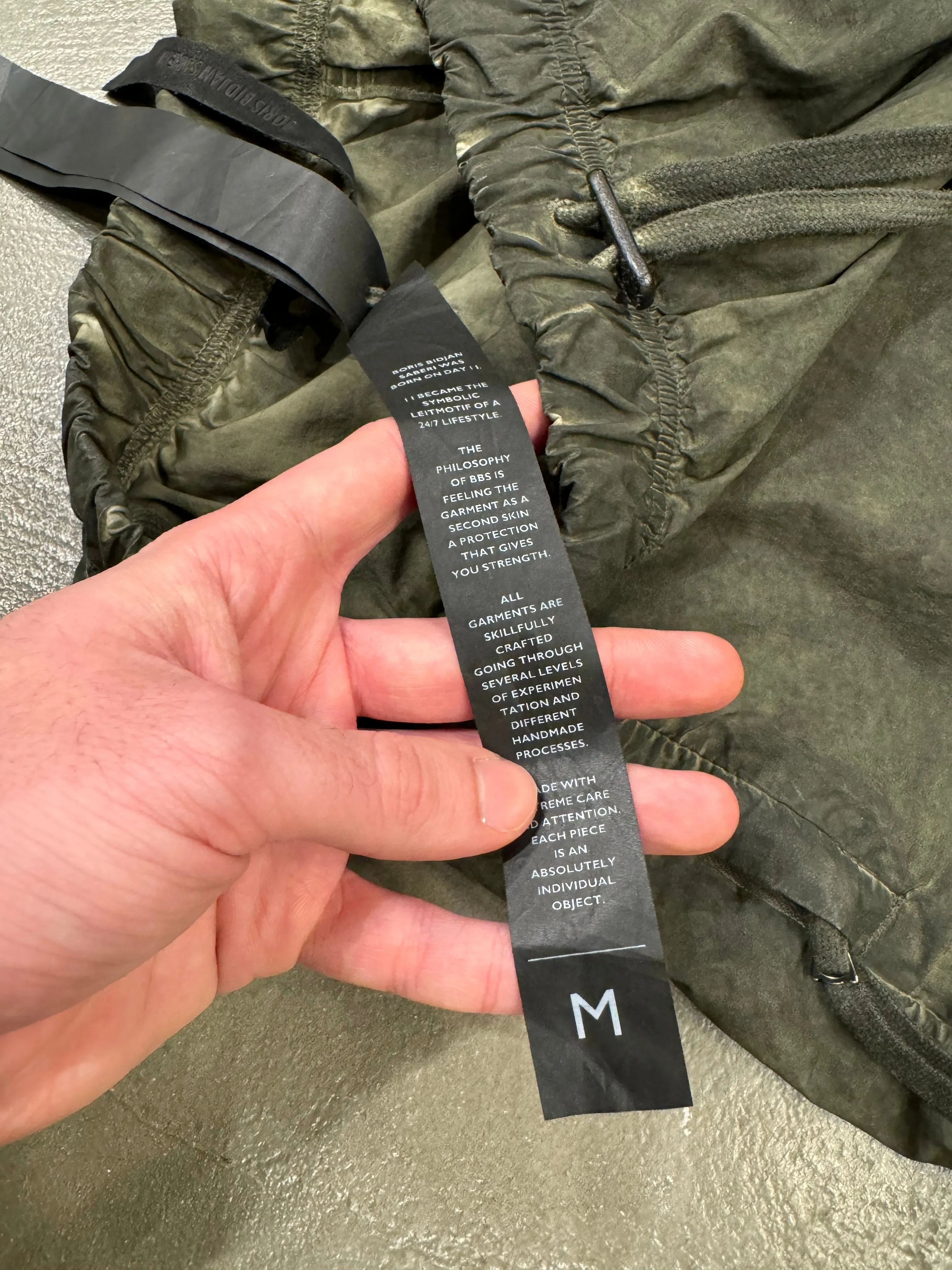 2010s Boris Bidjan Saberi object dyed shorts