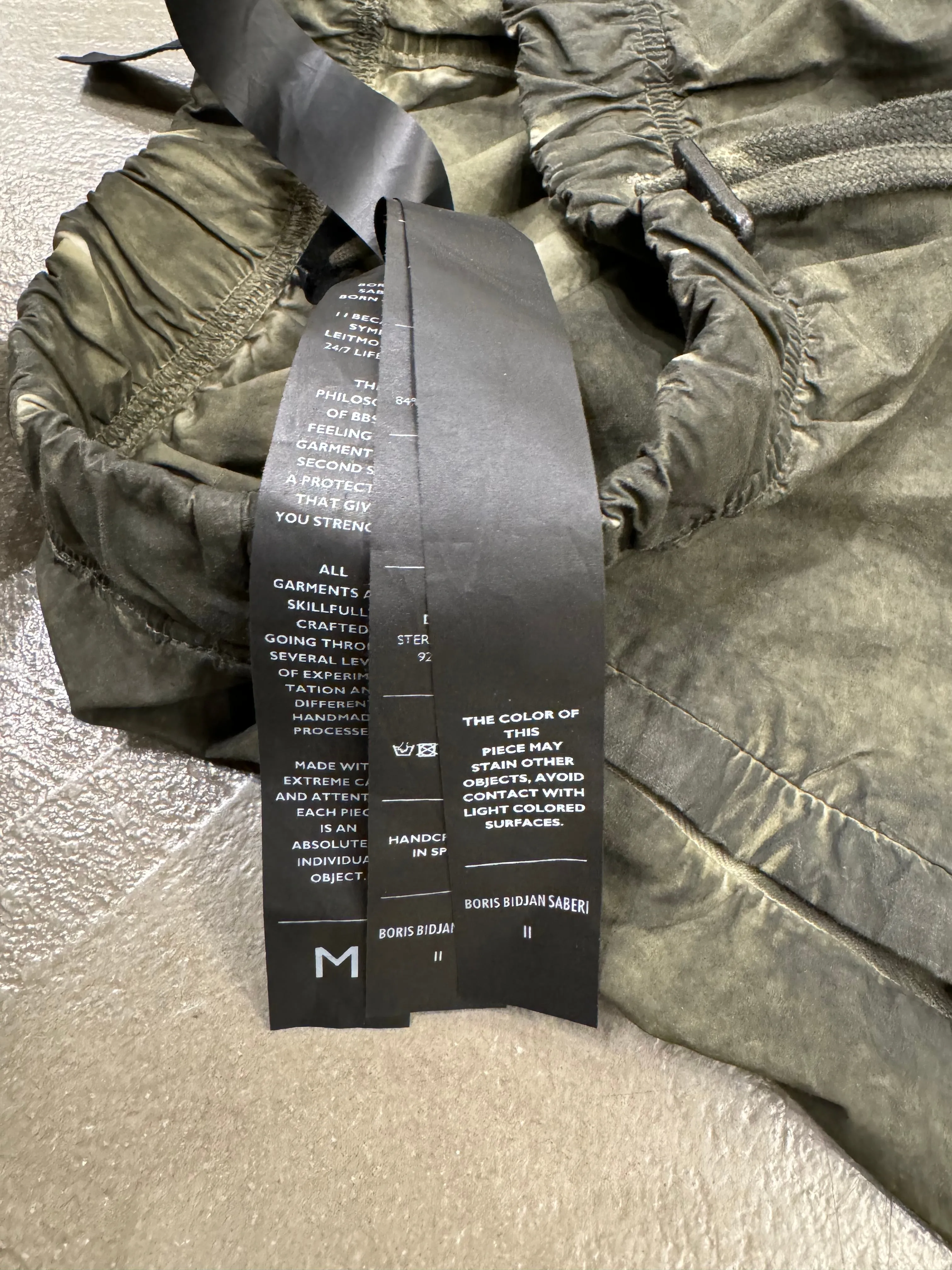 2010s Boris Bidjan Saberi object dyed shorts