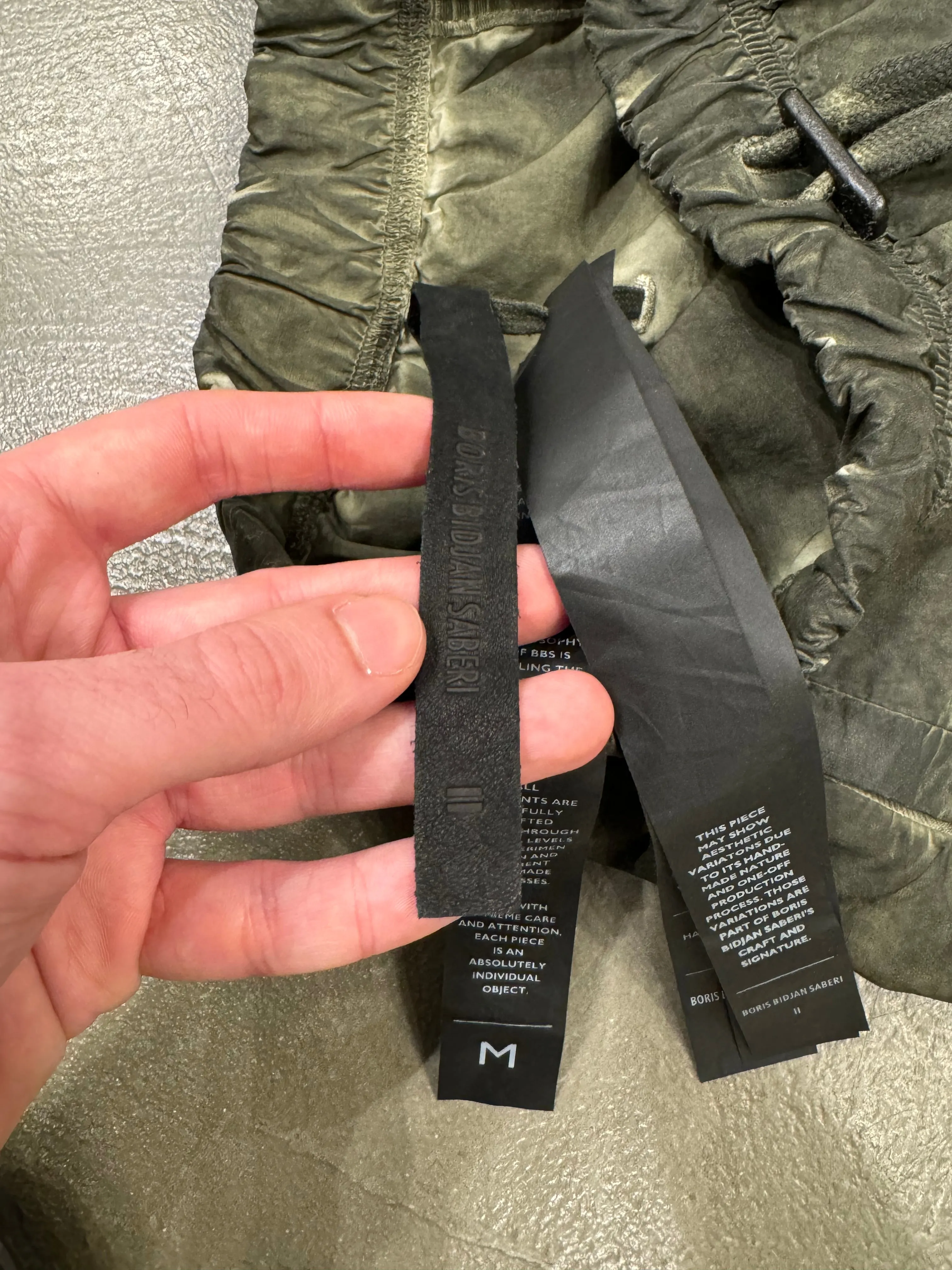2010s Boris Bidjan Saberi object dyed shorts