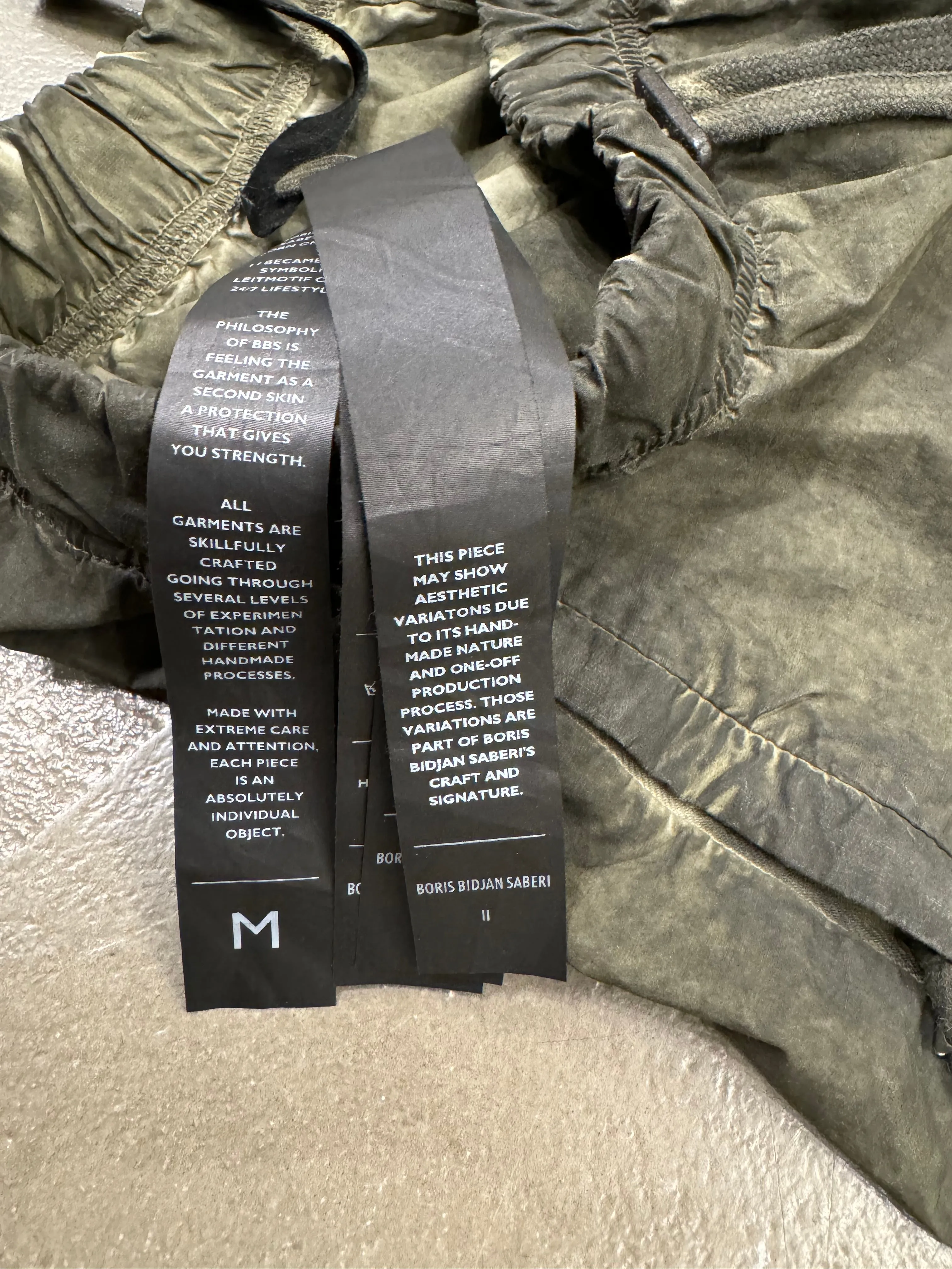 2010s Boris Bidjan Saberi object dyed shorts