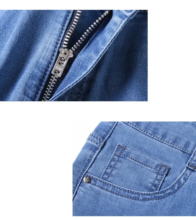 2025 Spring/Summer Men's Classic Business Jeans – Stretch Straight Denim Pants