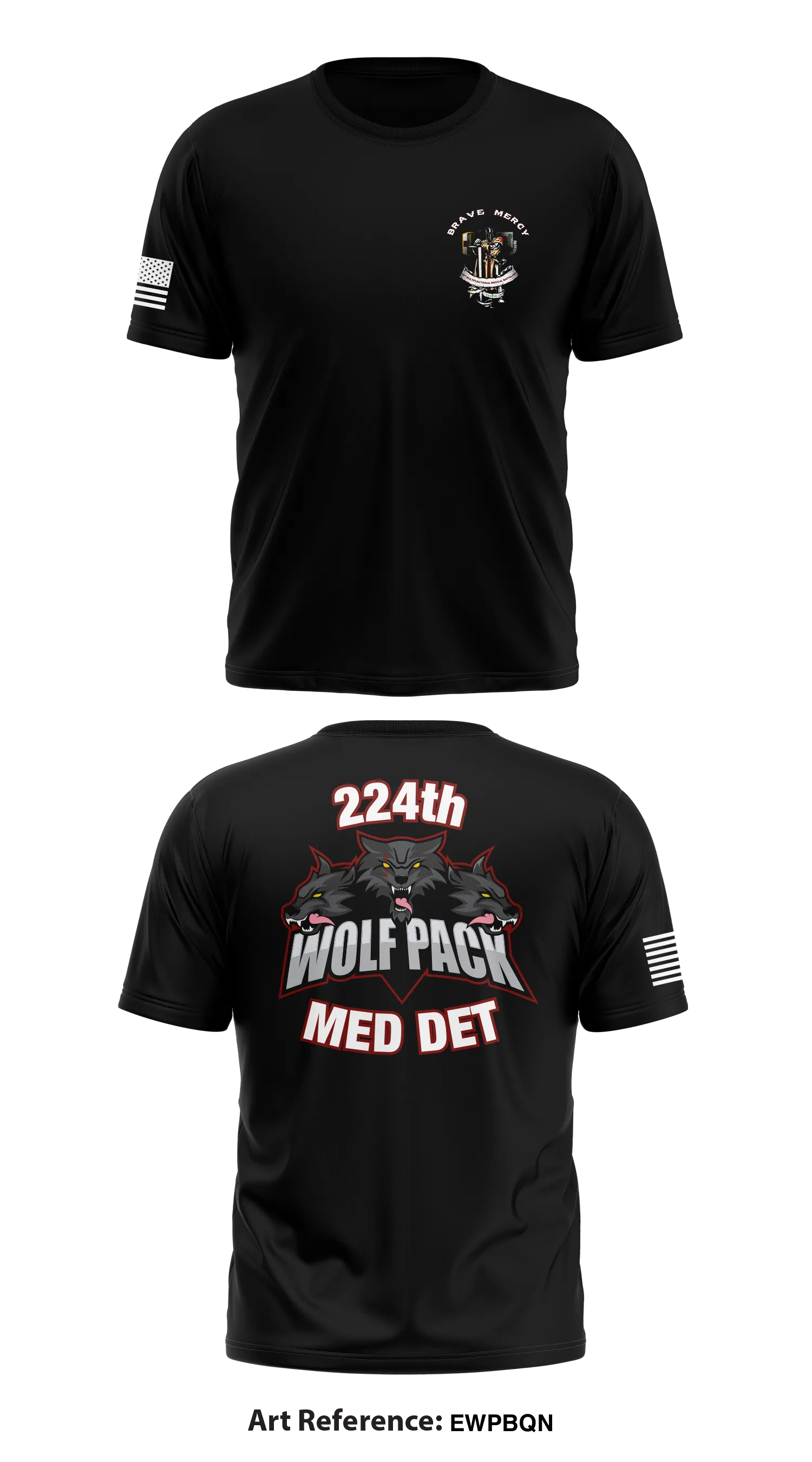 224th Preventive Medicine Det Store 1 Core Men's SS Performance Tee - EWpbqn
