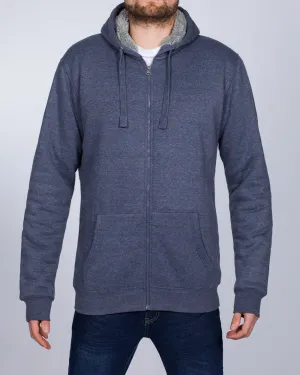 2t Zip Up Tall Sherpa Hoodie (denim)