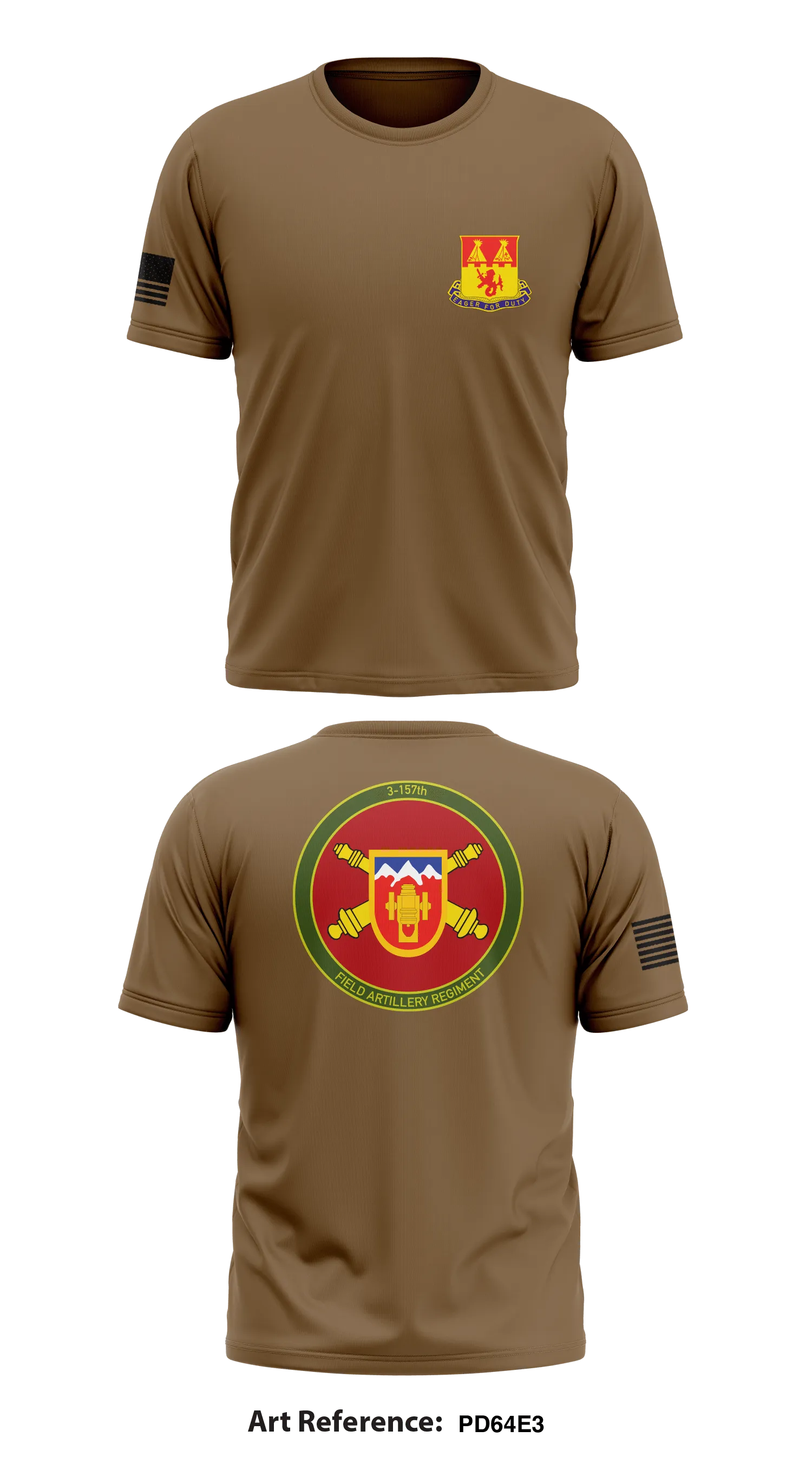 3-157 Field Artillery Regiment Store 1 Core Men's SS Performance Tee - PD64e3