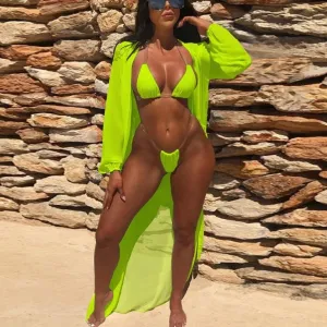 3 colors 3-piece beach sexy set