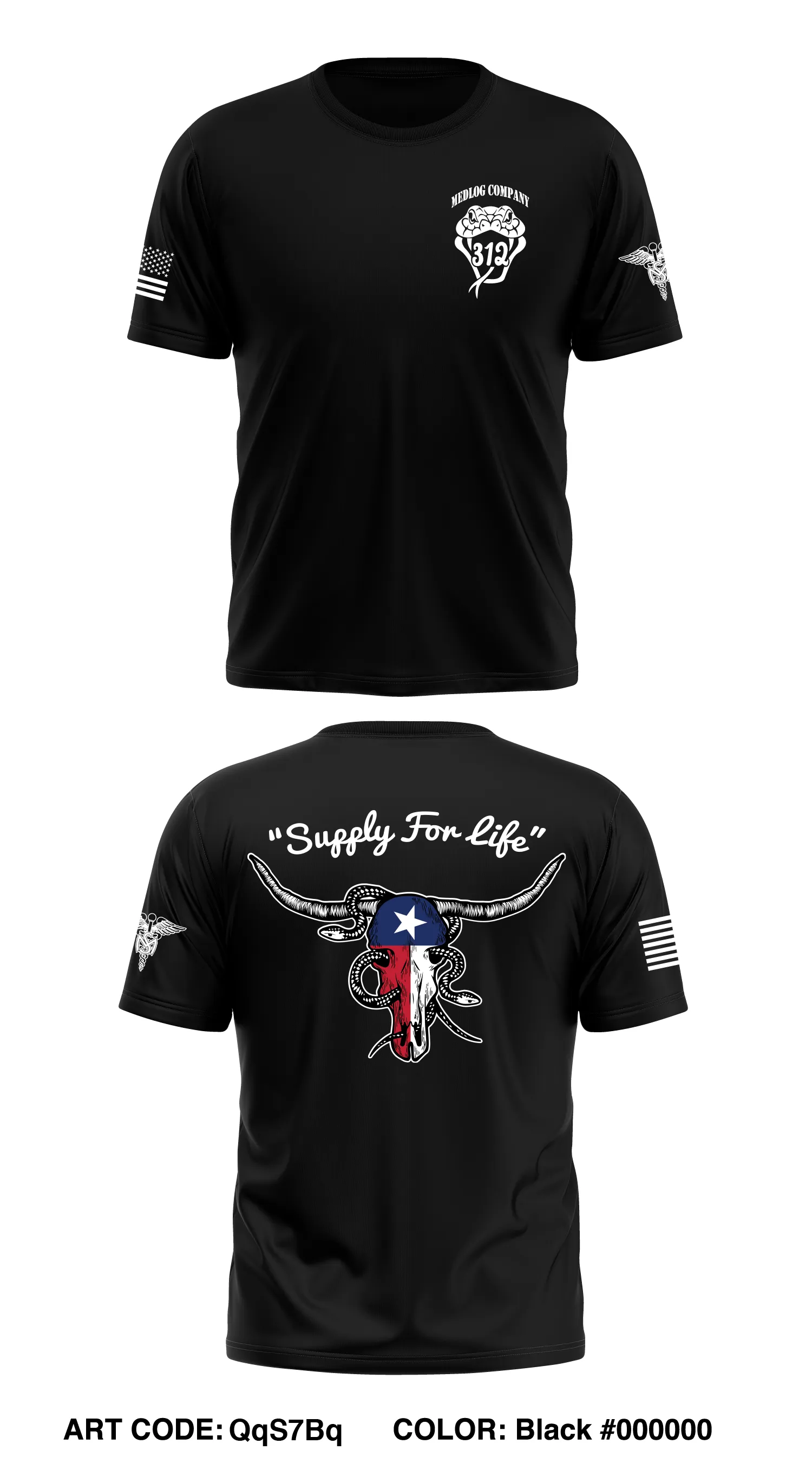 312th MEDLOG Company Store 1 Core Men's SS Performance Tee - QqS7Bq