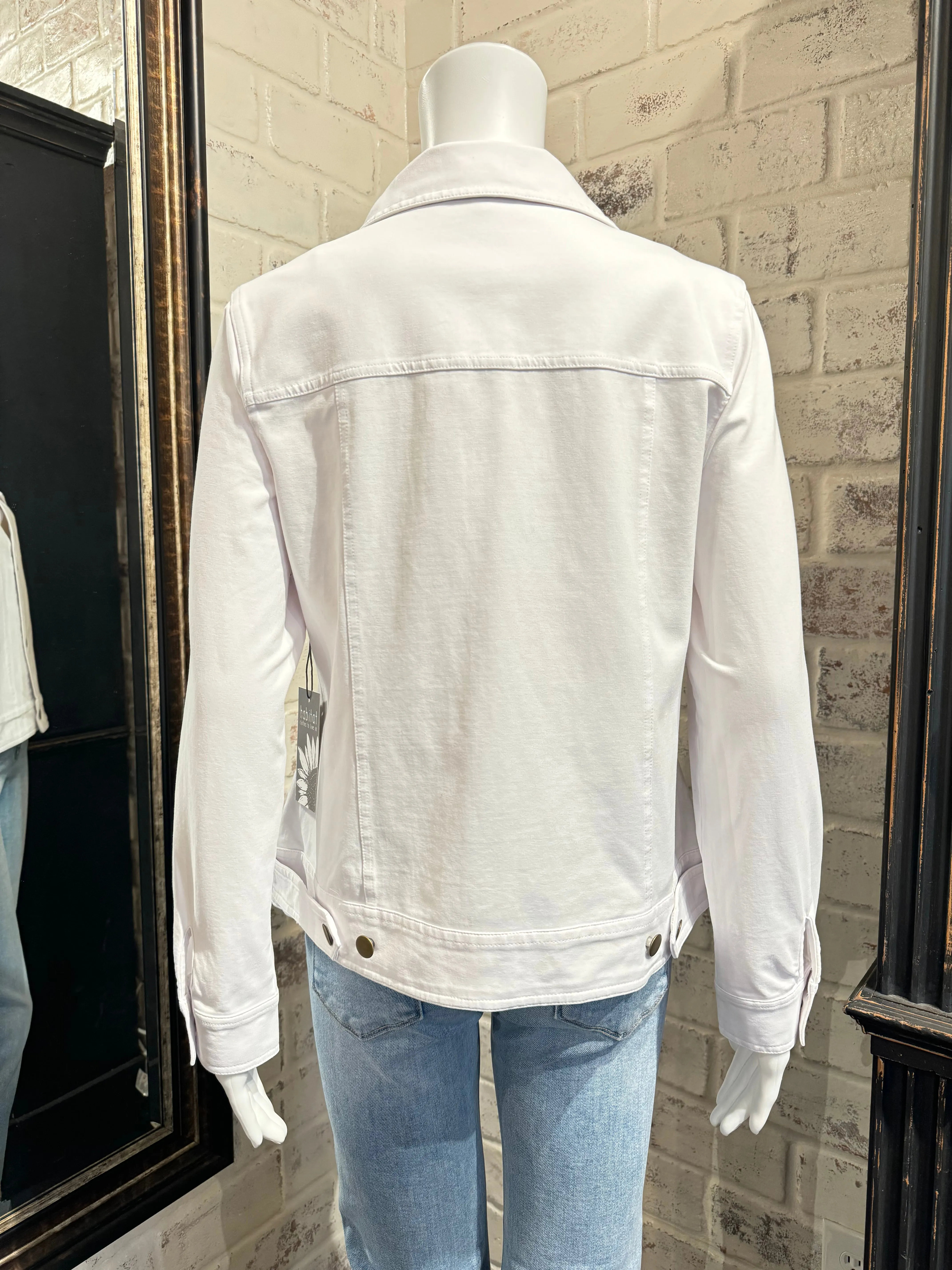 31520 - Stonewash Cotton Knit Jean Jacket