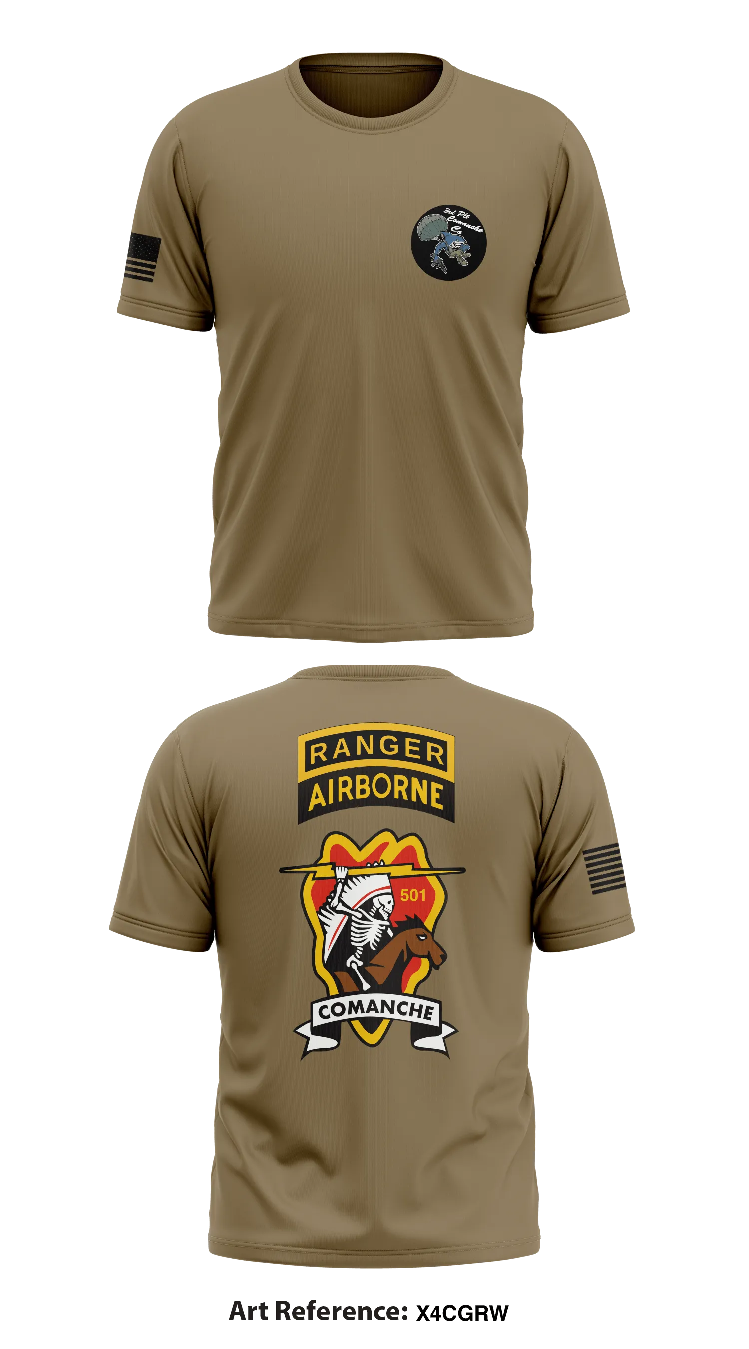 3rd Platoon Comanche Company Store 1 Core Men's SS Performance Tee - x4CGRW