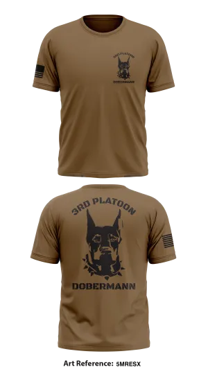 3RD PLATOON DOBERMANN Store 1 Core Men's SS Performance Tee - 5mResx