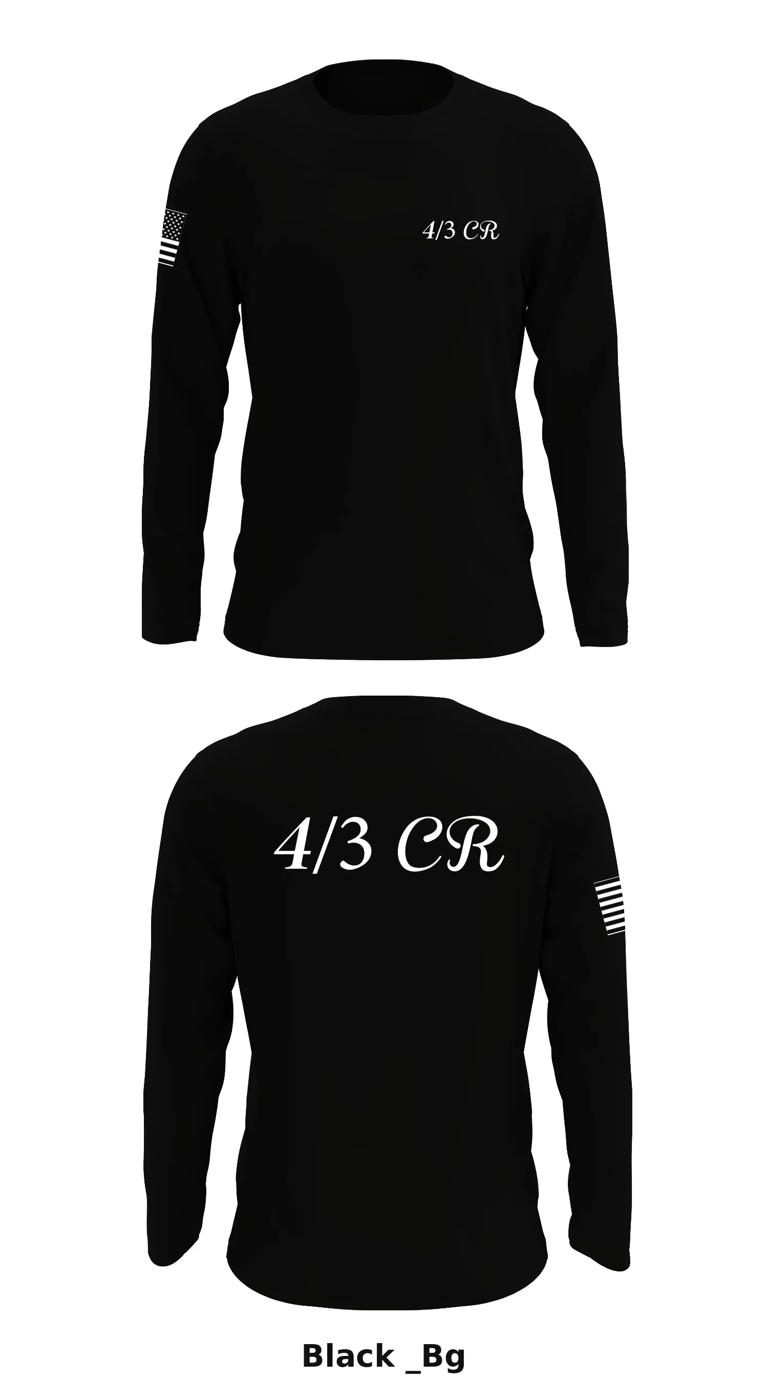 4/3 CR Store 1 Core Men's LS Performance Tee - _Bg