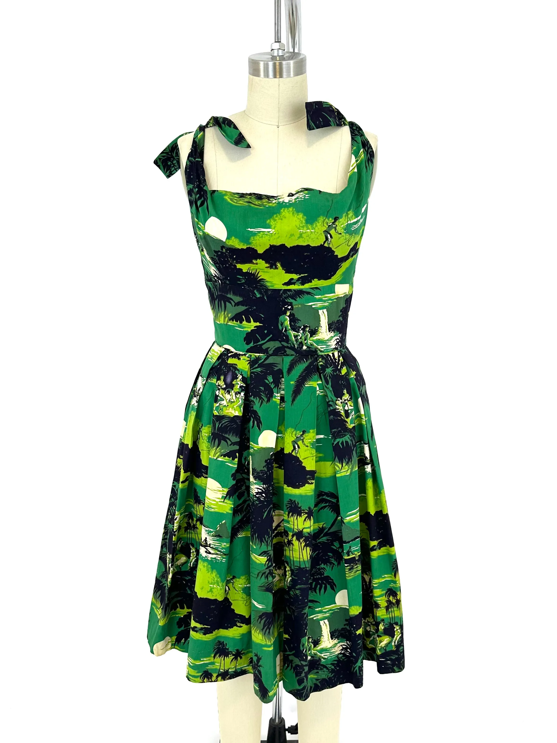 50s Hawaiian Novelty Dress