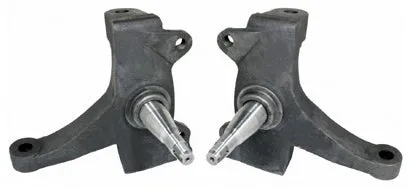 71-72 CHEVY C10 FRONT DISC BRAKE KIT & RIDETECH SPINDLES,14" DRILLED,BLACK CALIP