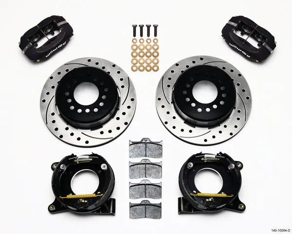71-72 CHEVY C10 FULL DISC BRAKE KIT & RIDETECH SPINDLES,13"/12" DRILLED,BLACK