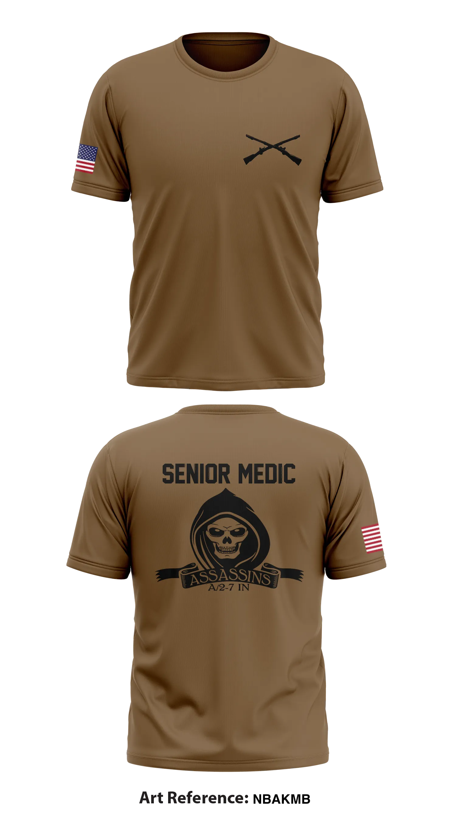 A Co 2/7 Infantry MEDIC Store 1 Core Men's SS Performance Tee - nbaKMb