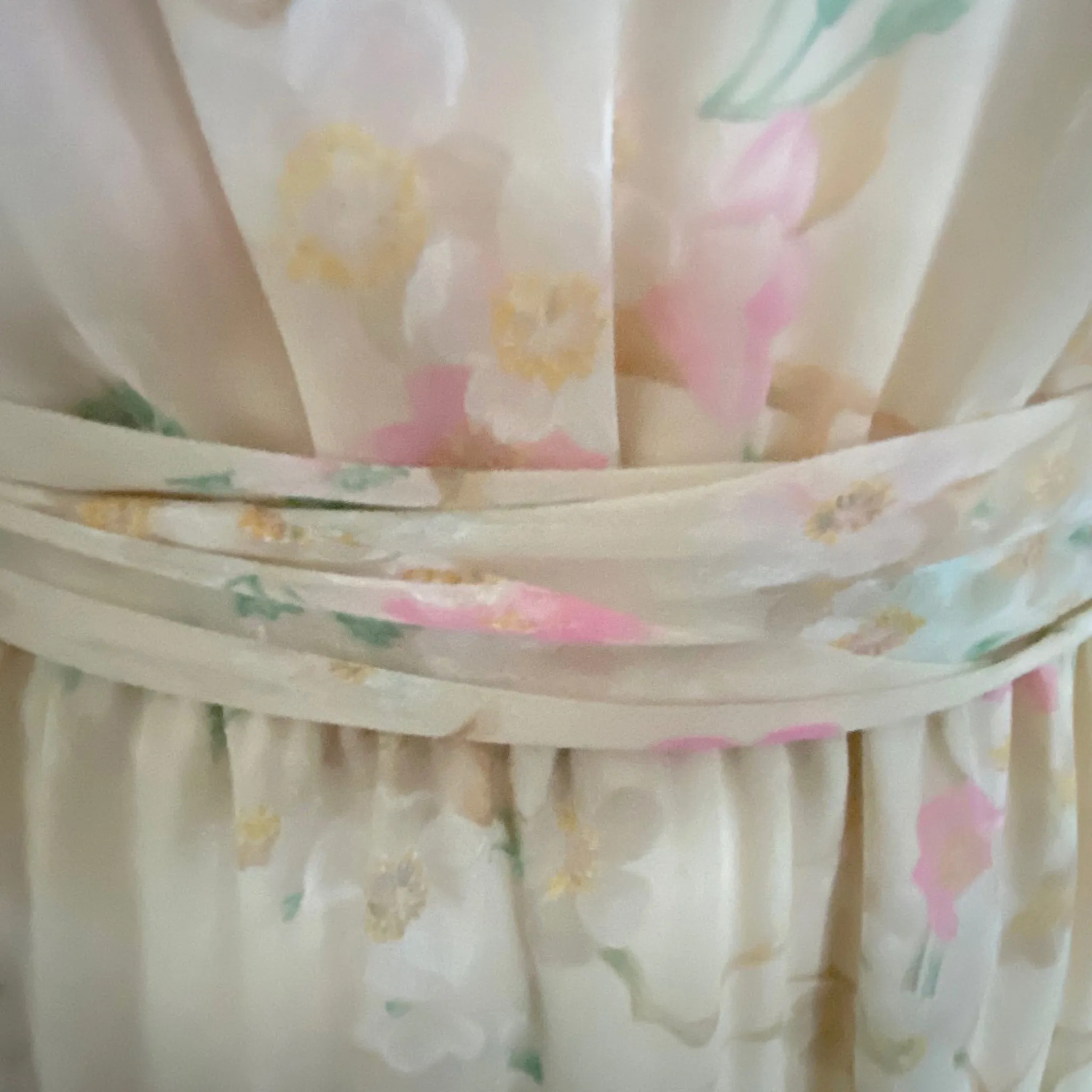 A J Bari floral organza dress
