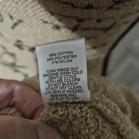 ABLE New Harlow Boucle Camel/Tan Hoodie Sweater Size 2X