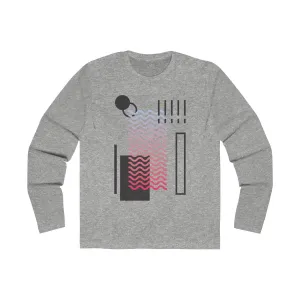 ABSTRACT 3 <br>men's long sleeve <br>crew tee