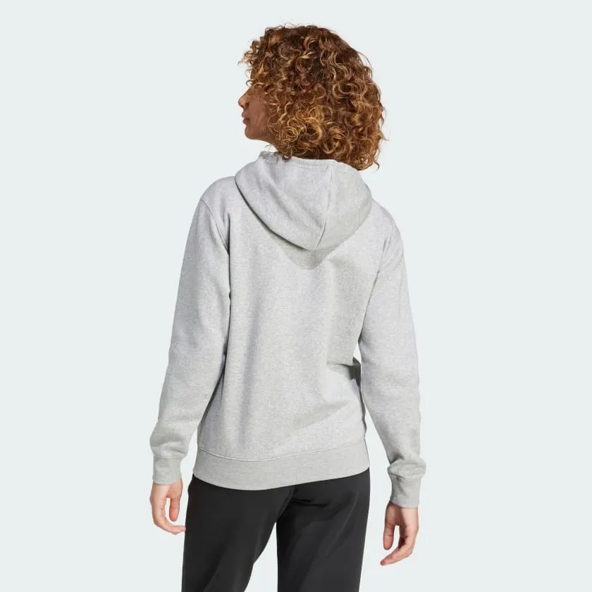 Adidas Womens Small Logo FeelCozy Hoody - Grey