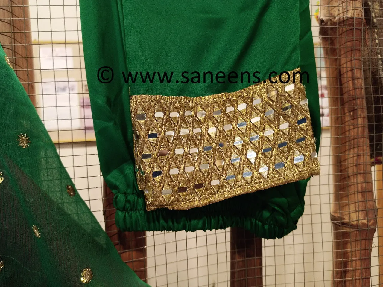 Afghan Mirror Work Pink Dress