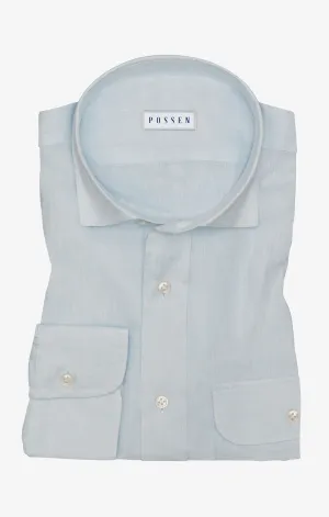 Albini Ice Blue Pure Linen Batiste