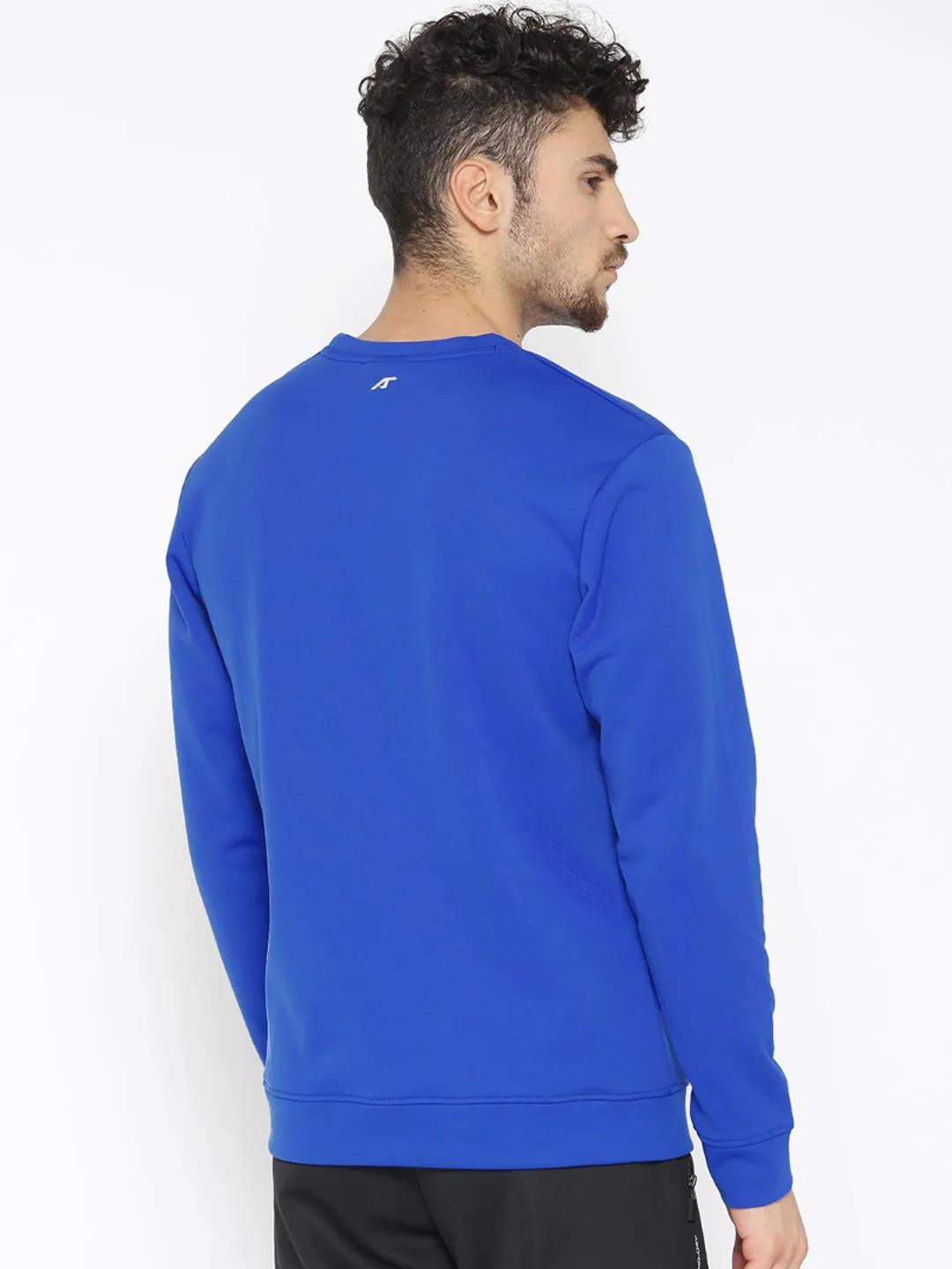 Alcis Men Blue Solid Sweatshirt