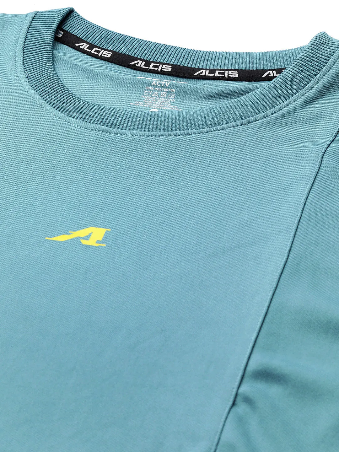 Alcis Men Blue Solid Sweatshirt