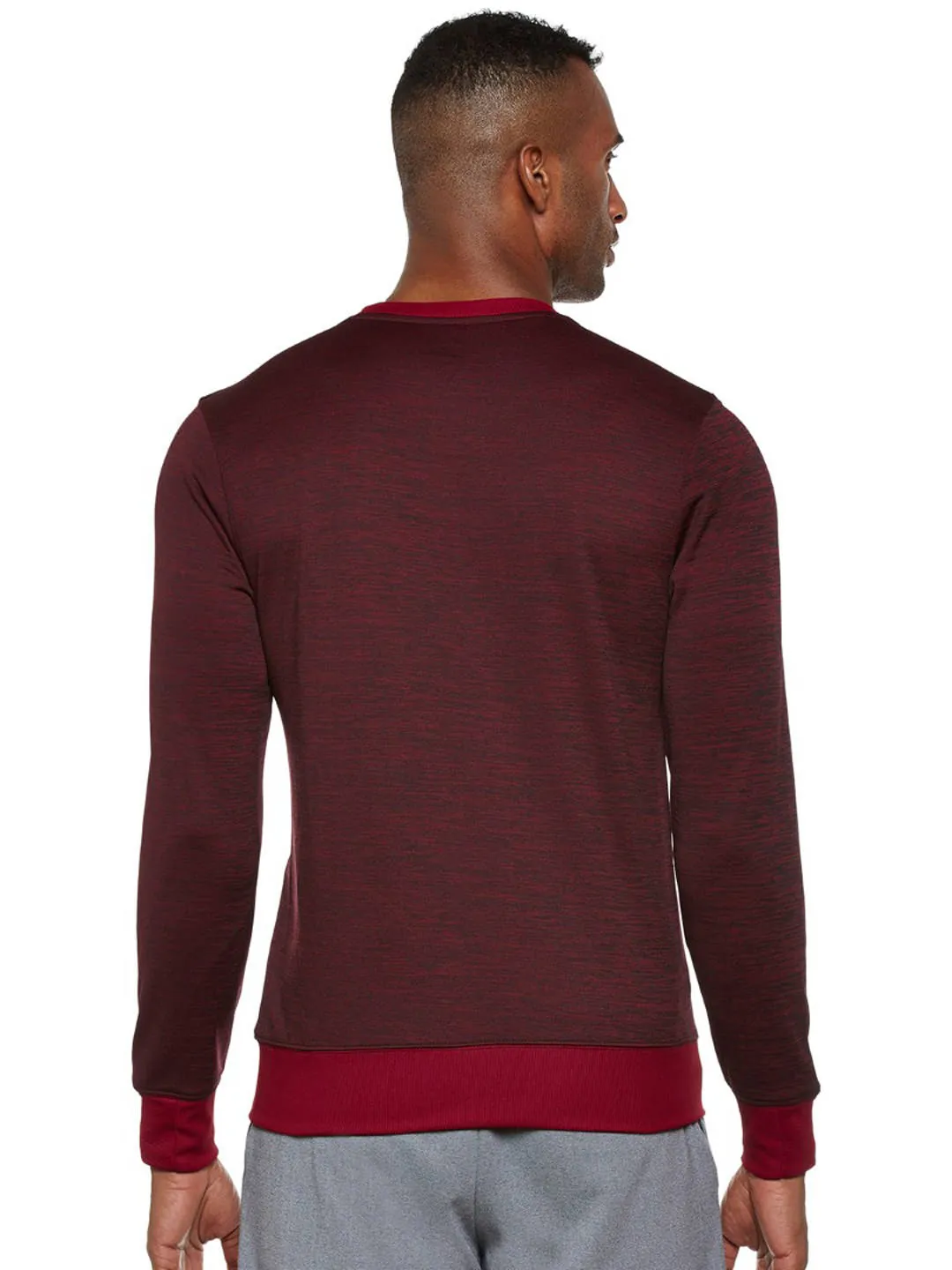 Alcis Men Maroon Self Design Sweatshirt 115MSS148