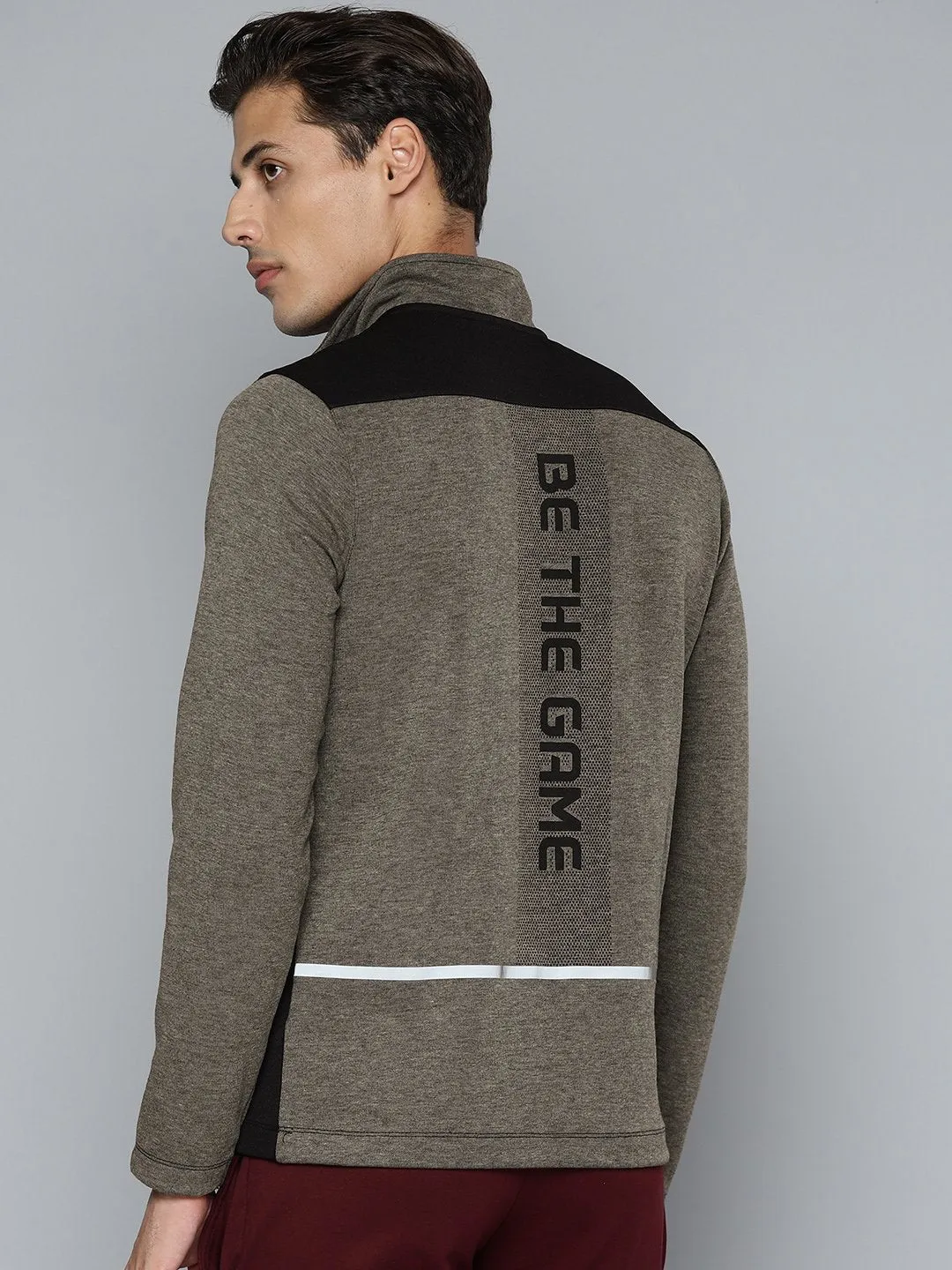 Alcis Men Olive Green Sweatshirt