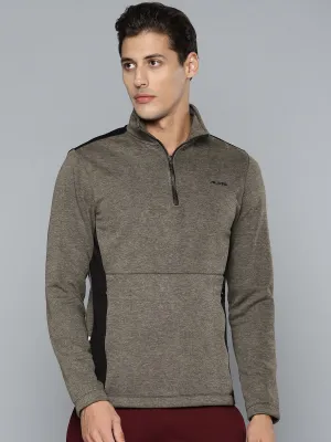 Alcis Men Olive Green Sweatshirt