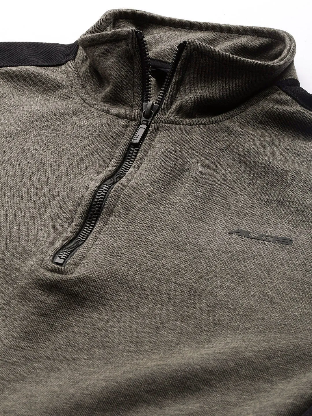 Alcis Men Olive Green Sweatshirt