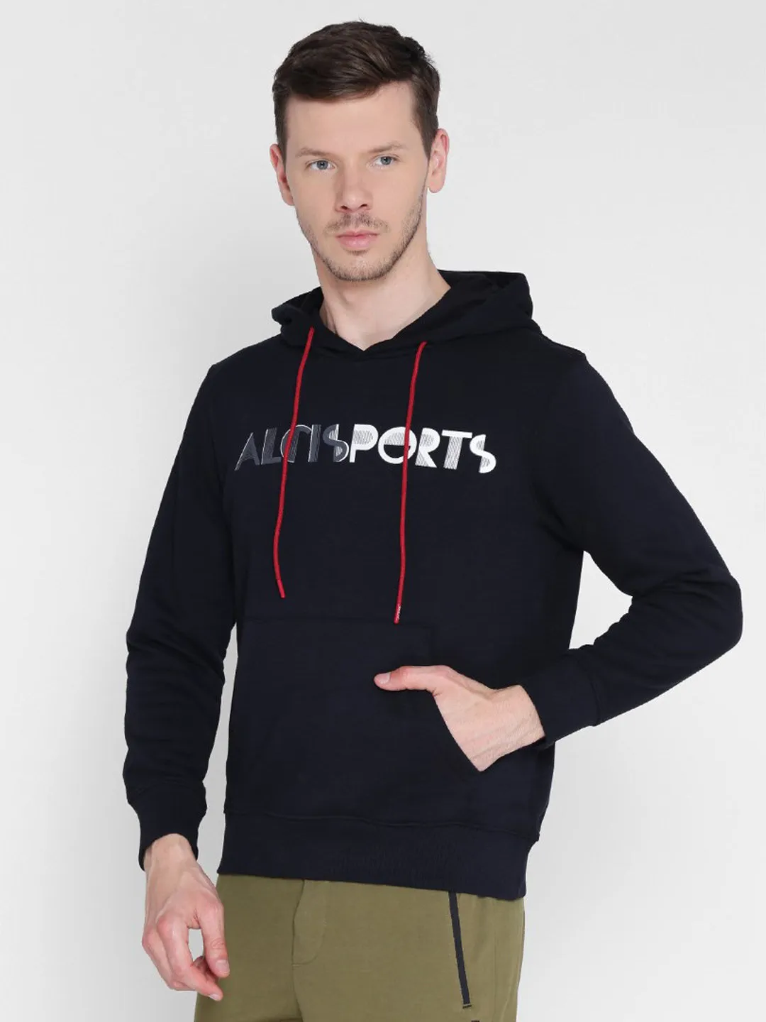Alcis Mens Printed Black Sweatshirt 152MSS231
