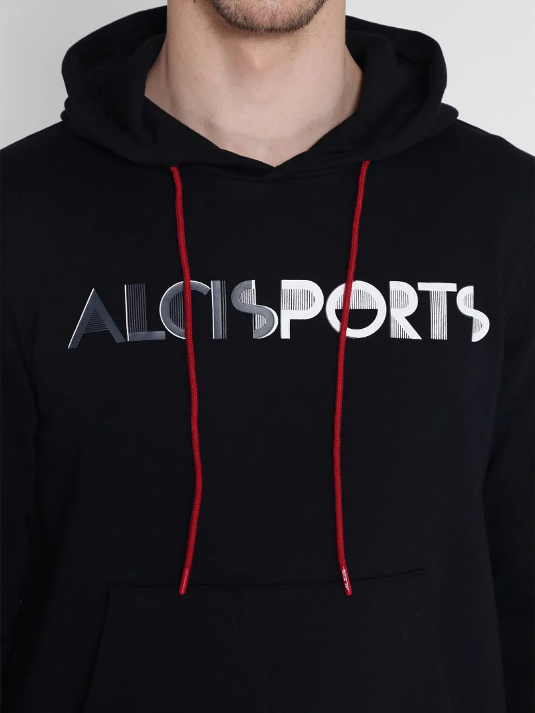 Alcis Mens Printed Black Sweatshirt 152MSS231