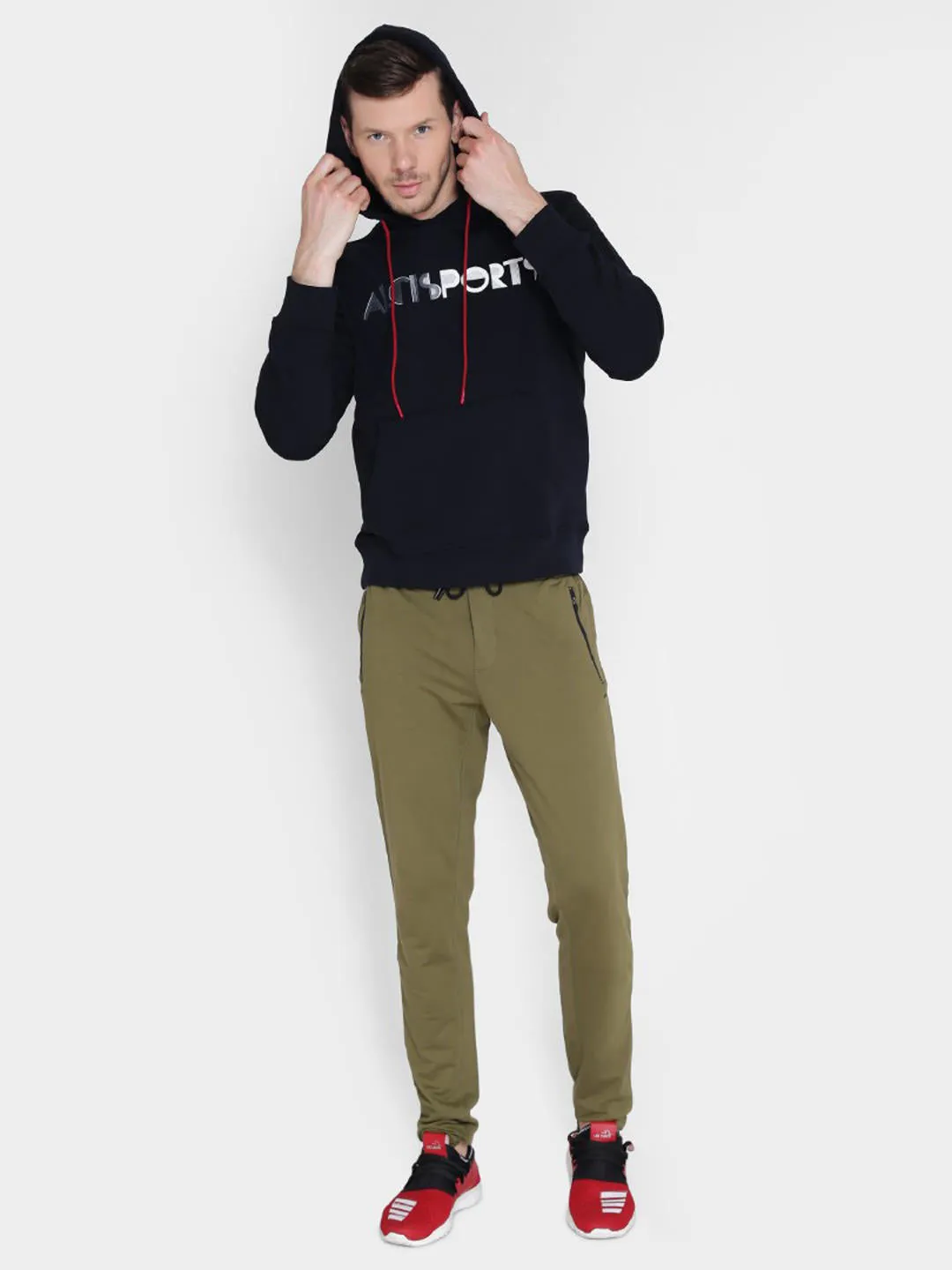 Alcis Mens Printed Black Sweatshirt 152MSS231