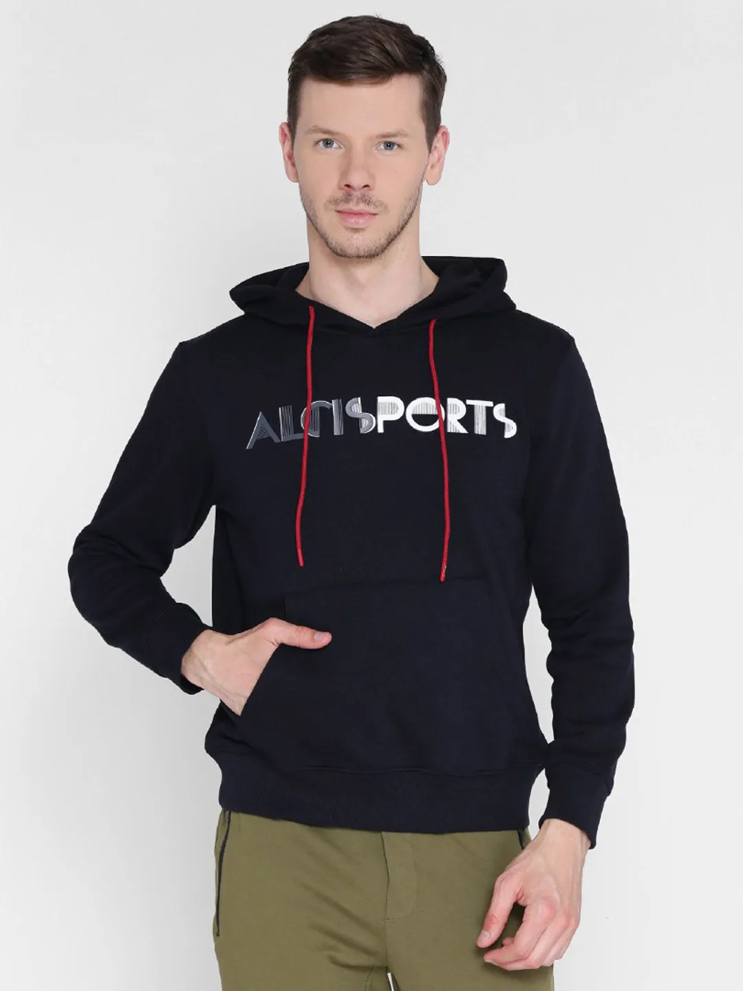 Alcis Mens Printed Black Sweatshirt 152MSS231