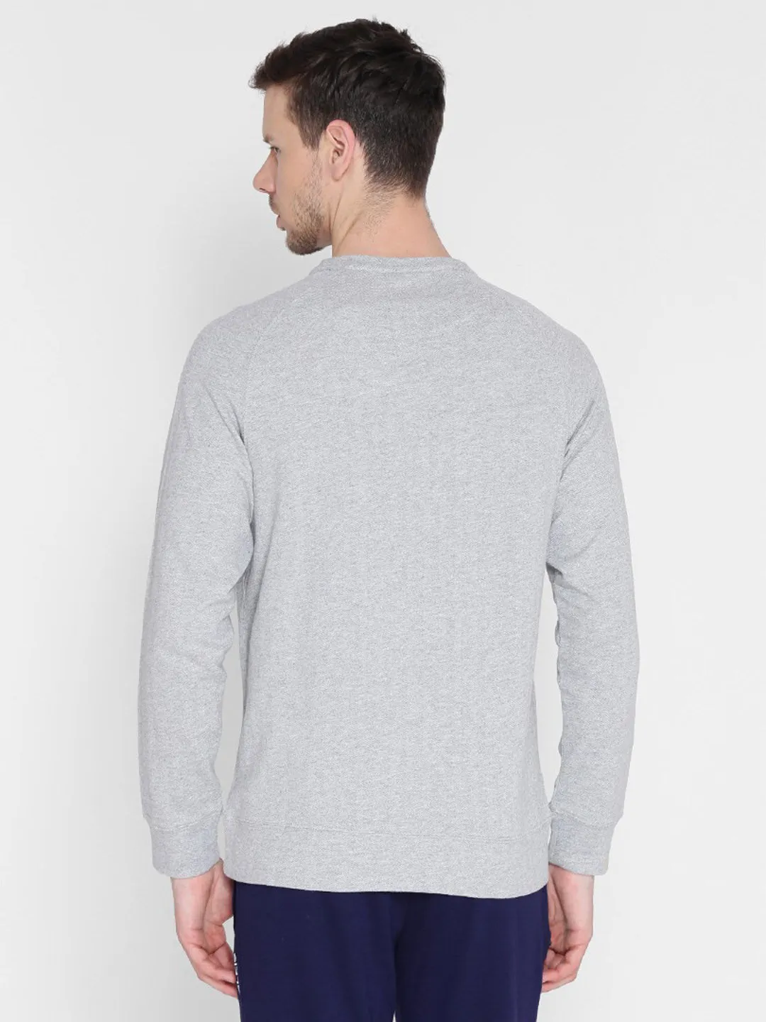 Alcis Mens Printed Grey Sweatshirt 146MSS220