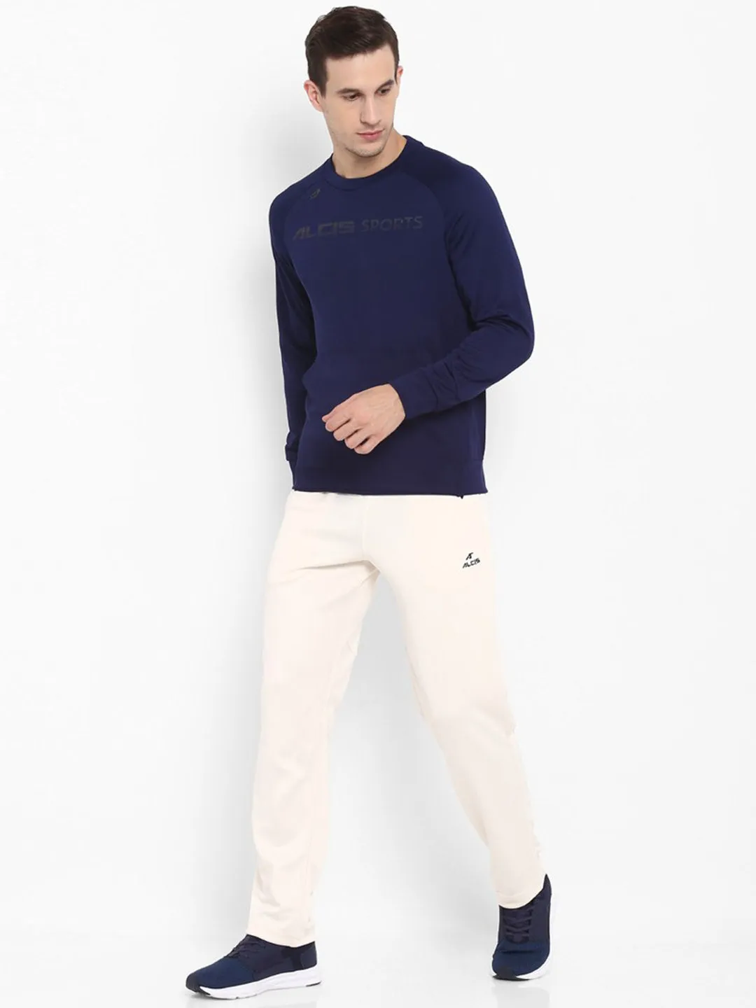 Alcis Mens Printed Navy Sweat Shirt 307MSS254