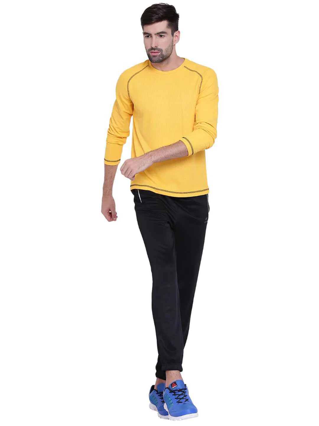 Alcis Mens Yellow Sweat Shirt 110MTE134