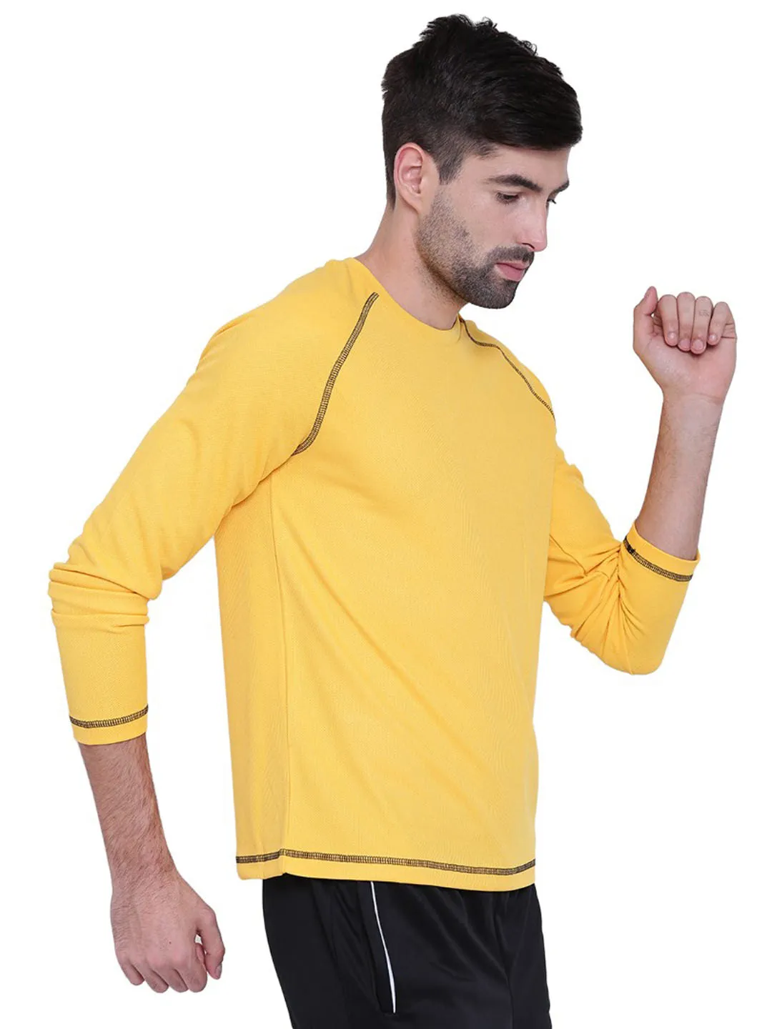 Alcis Mens Yellow Sweat Shirt 110MTE134