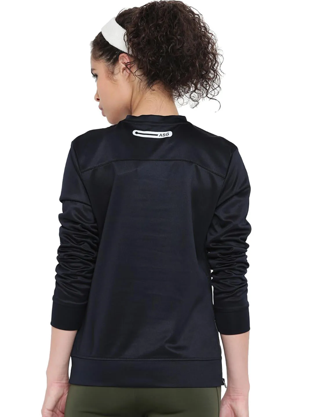 Alcis Women Black Printed Sweatshirt 237WSS078