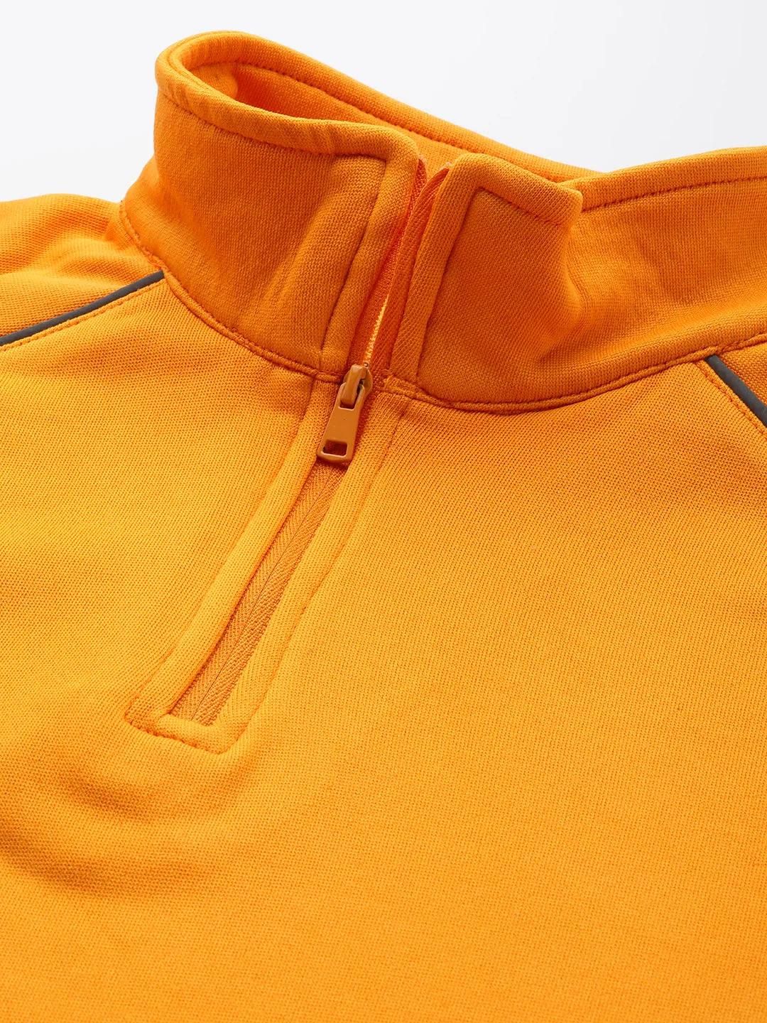 Alcis Women Orange Solid Sweatshirt