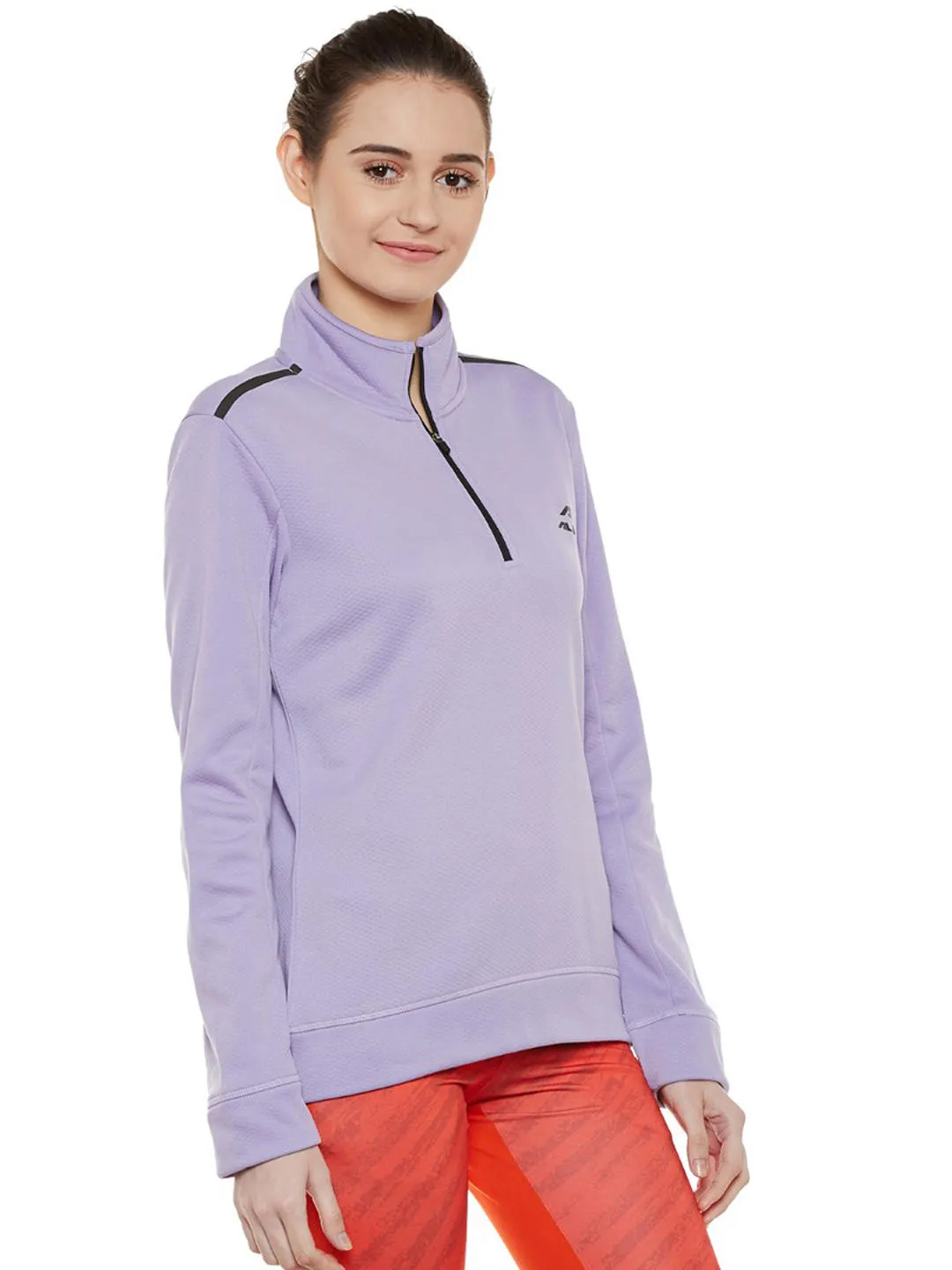 Alcis Women Purple Solid Sweatshirt 339WSS317