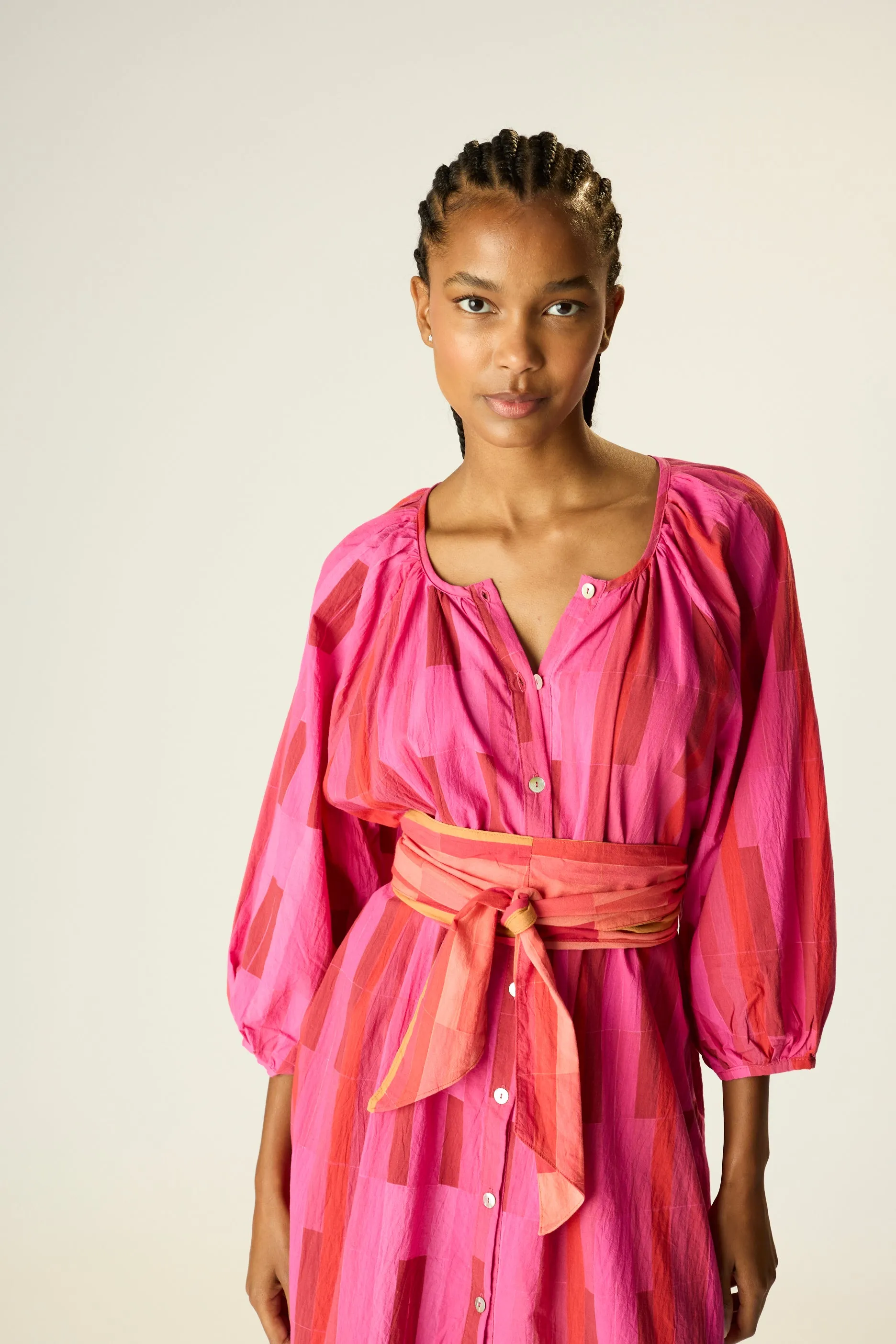 ALEX SHORT DRESS WITH SASH