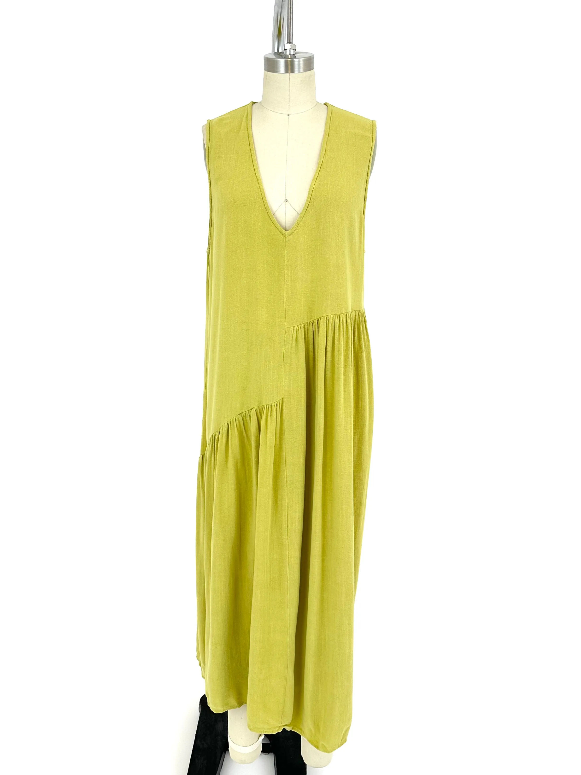 Ali Golden Asymmetrical Dress