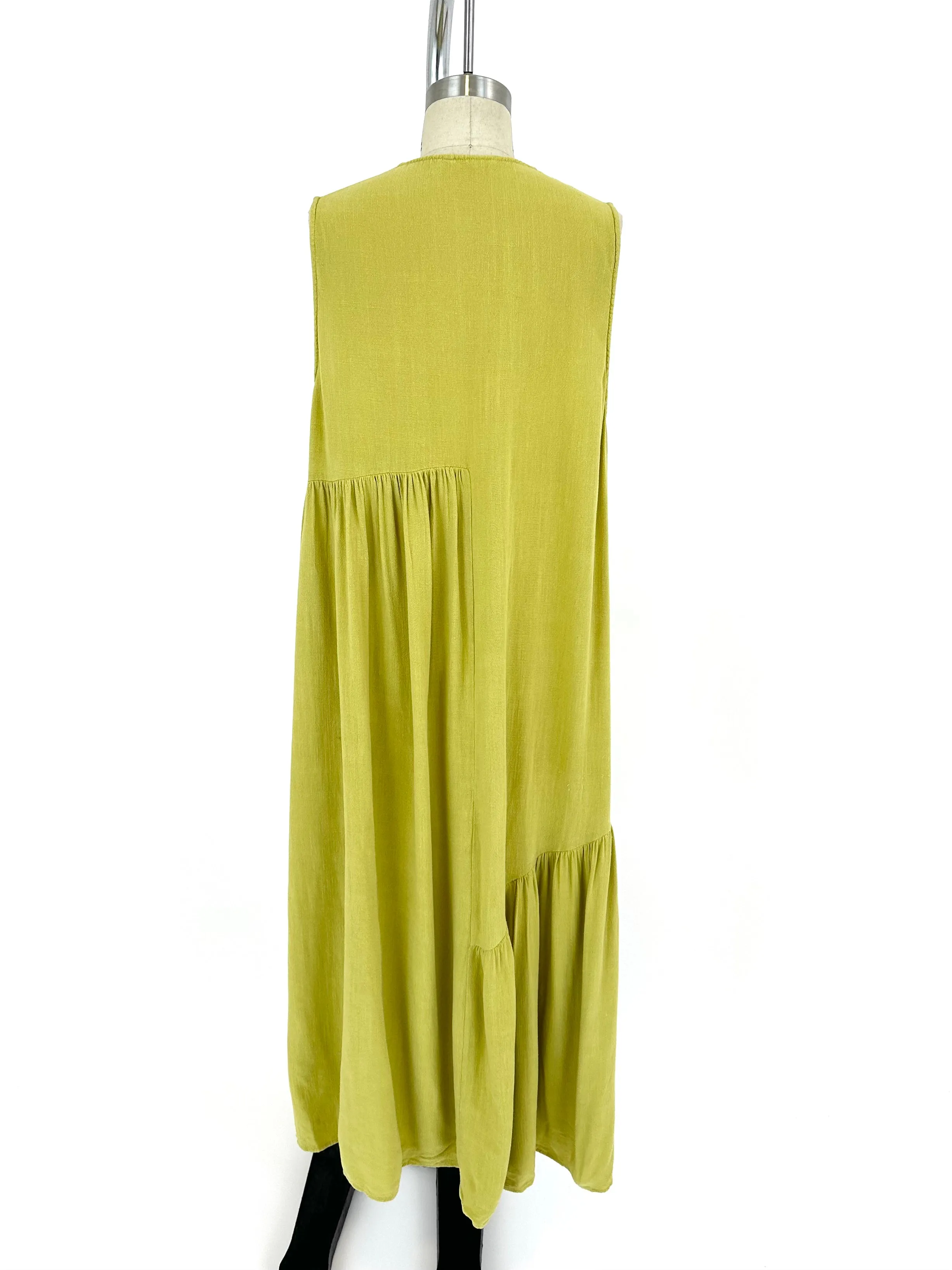 Ali Golden Asymmetrical Dress