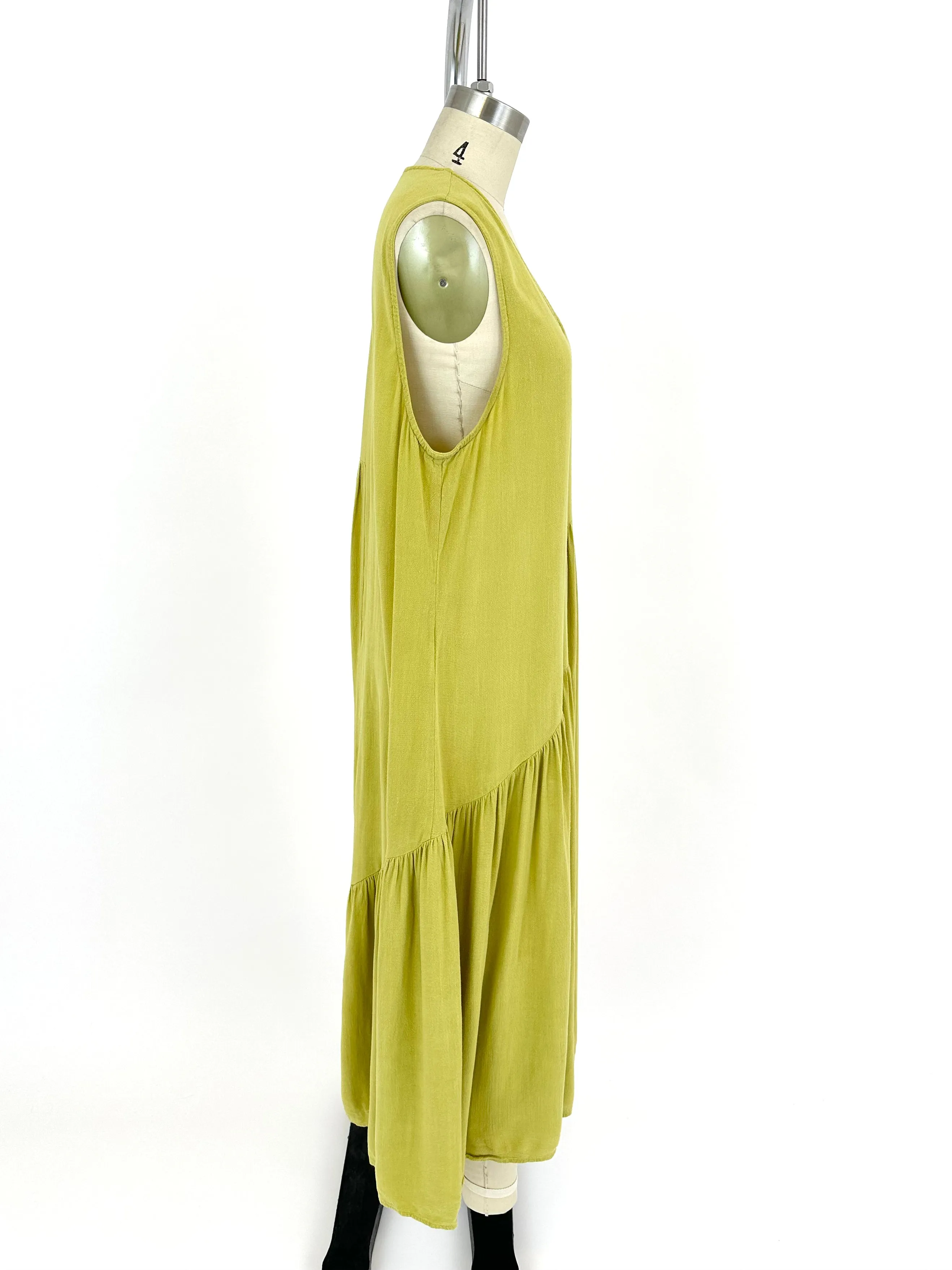Ali Golden Asymmetrical Dress